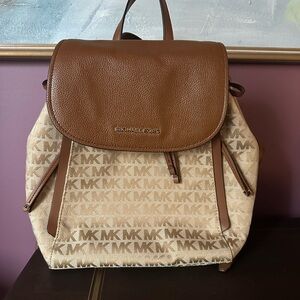 Michael Kors Tan and Brown Women's Backpack